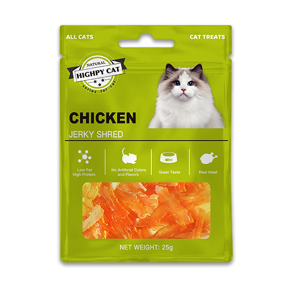 Cina Highy cat Chicken Jerky Shred Produttore e fornitore Blu cielo