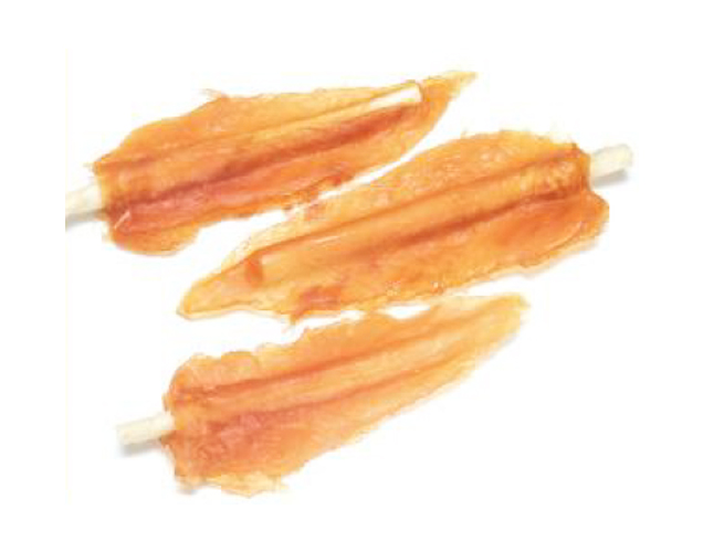 CD-09A CHICKEN JERKY WITH RAWHIDE STICK